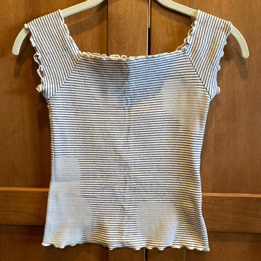 Aeropostale Ribbed Fitted Tank Top
